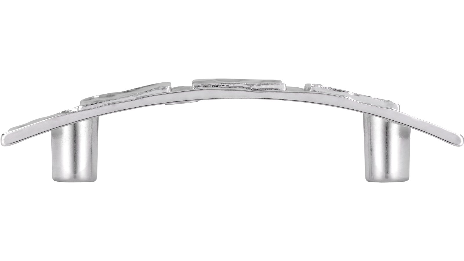 Griff Remagen Druckguss chrom glänzend - 93 mm lang  vor weißem Hintergrund