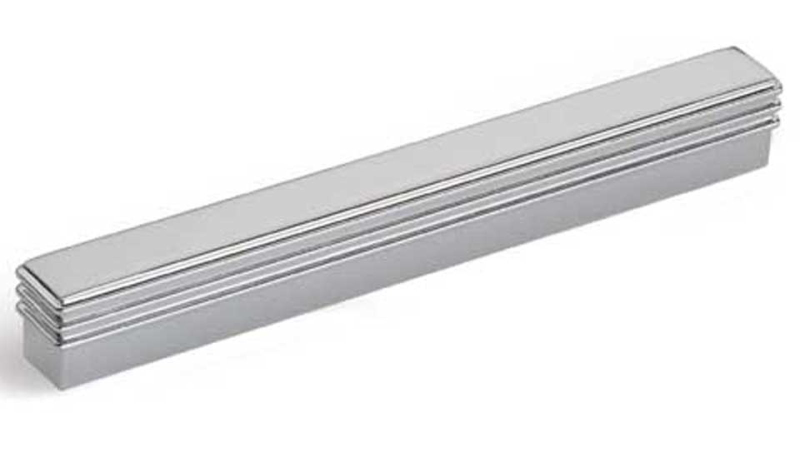 Moebelgriff-Remseck-alufarbig-Zinkdruckguss-laenge-108-608630 Griff Remseck Druckguss alufarbig pulverbeschichtet - 108 mm lang vor weißem Hintergrund