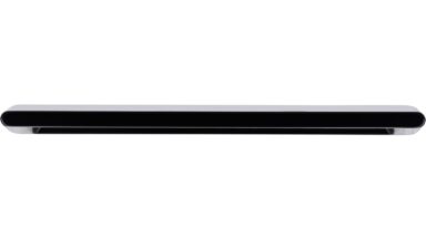 Griff Rosdorf Druckguss schwarz matt pulverbeschichtet - 138 mm lang  vor weißem Hintergrund