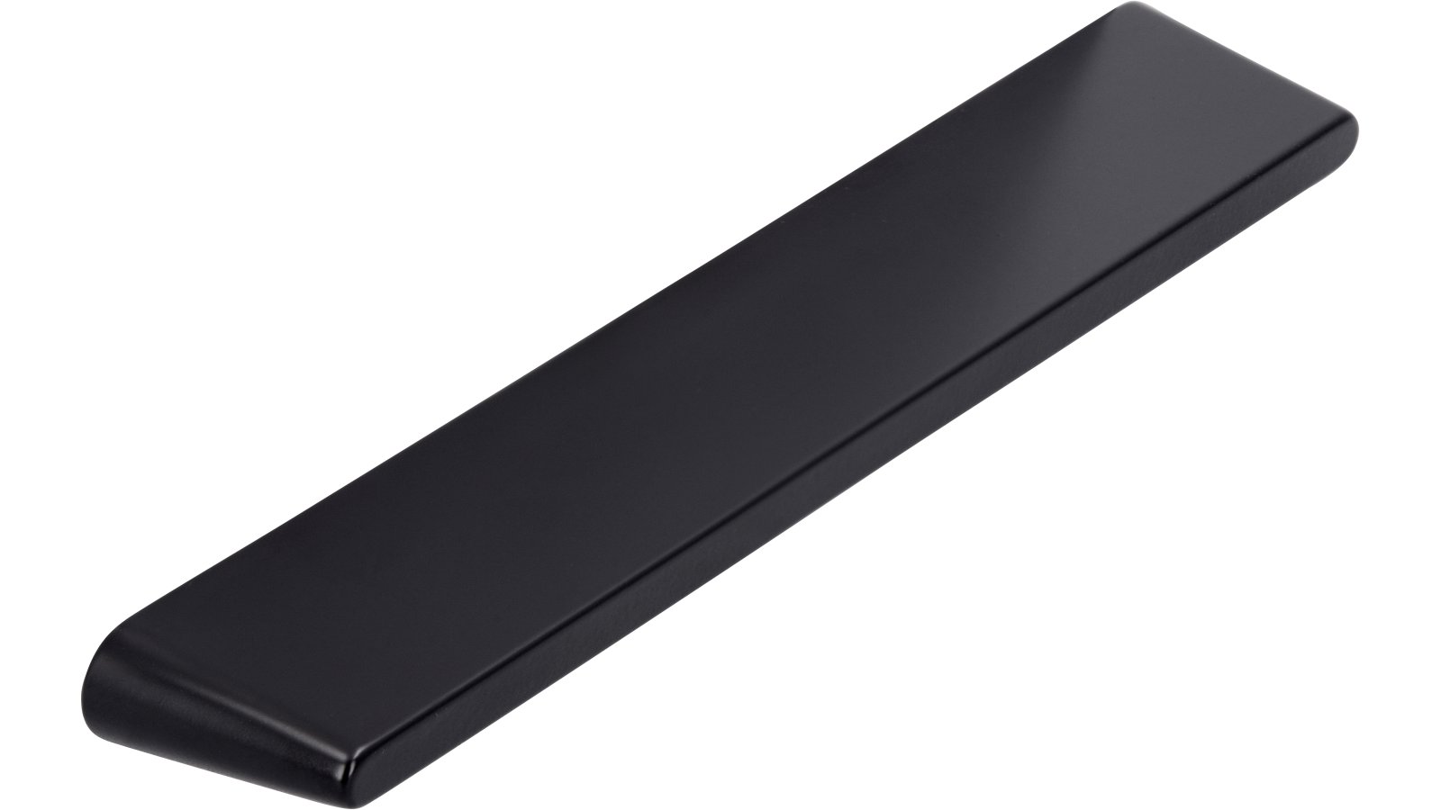 Moebelgriff-Rosdorf-schwarz-Zinkdruckguss-laenge-138-854104 Griff Rosdorf Druckguss schwarz matt pulverbeschichtet - 138 mm lang vor weißem Hintergrund