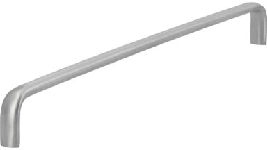 Griff Rotenburg Edelstahl fein geschliffen - 294 mm lang vor weißem Hintergrund