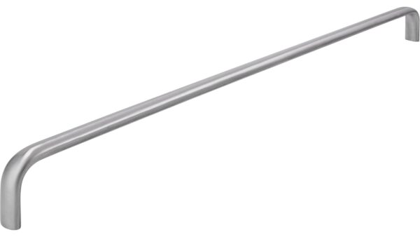 Griff Rotenburg Edelstahl fein geschliffen - 358 mm lang vor weißem Hintergrund