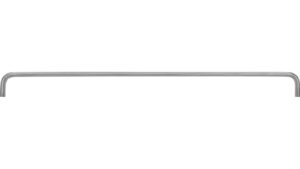 Moebelgriff-Rotenburg-edelstahlfarbig-Edelstahl-Stahl-laenge-358-597182-stehend Griff Rotenburg Edelstahl fein geschliffen - 358 mm lang vor weißem Hintergrund