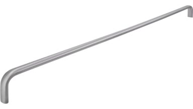 Griff Rotenburg Edelstahl fein geschliffen - 454 mm lang vor weißem Hintergrund