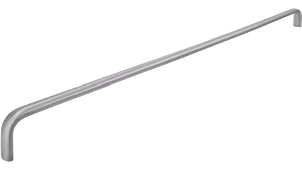 Griff Rotenburg Edelstahl fein geschliffen - 454 mm lang  vor weißem Hintergrund