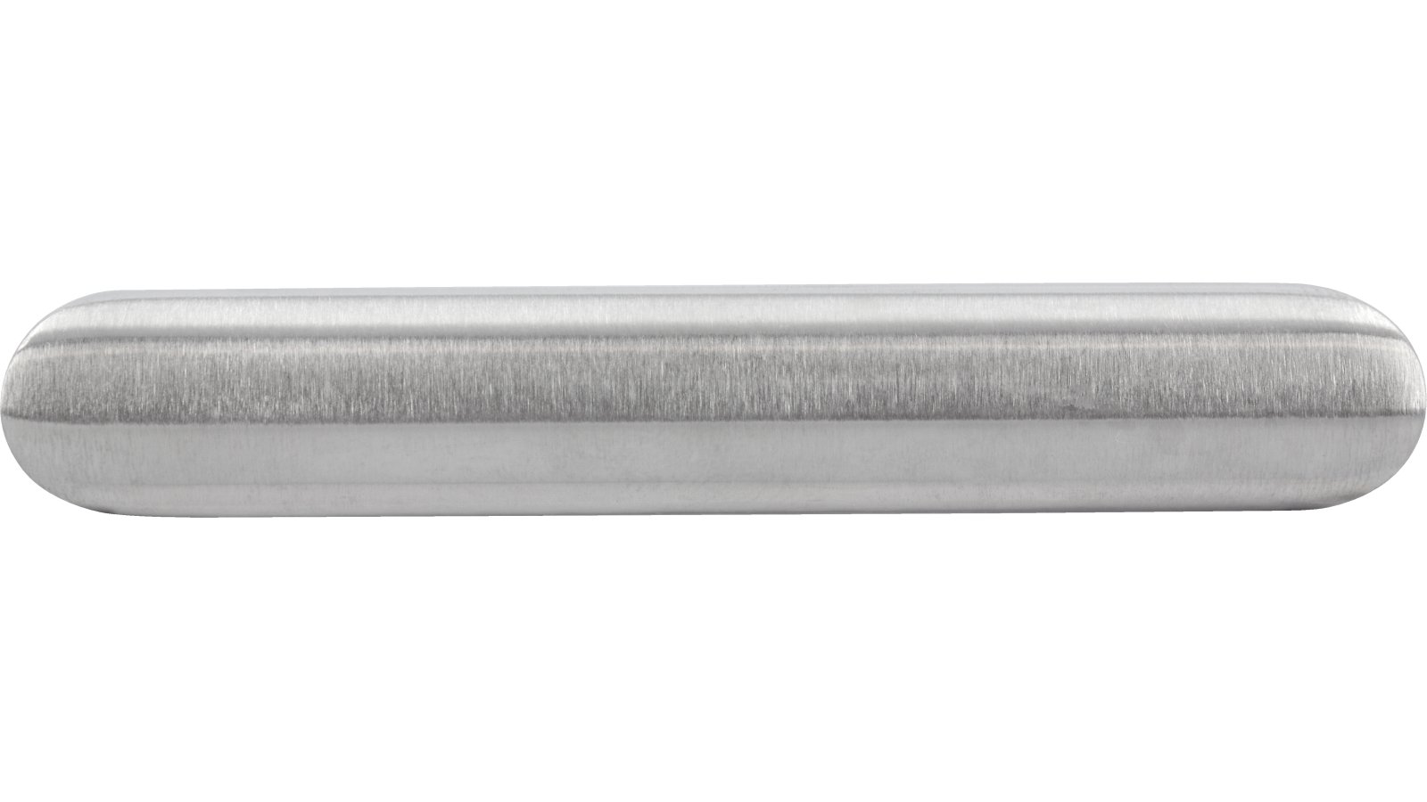 Griff Sangerhausen Edelstahl fein geschliffen - 76 mm lang  vor weißem Hintergrund