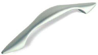 Griff Schorndorf Druckguss chrom matt - 169 mm lang vor weißem Hintergrund