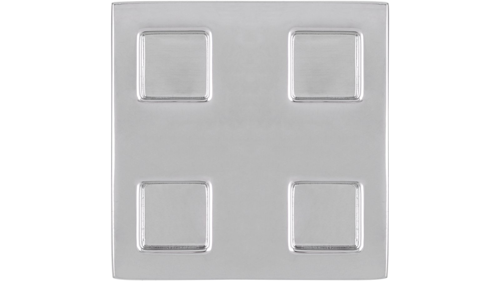 Griff Senden Druckguss chrom glänzend - 30 mm lang  vor weißem Hintergrund