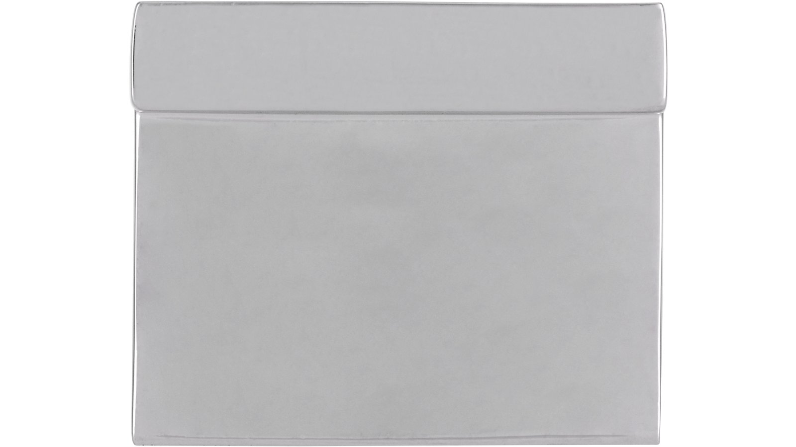 Griff Senden Druckguss chrom glänzend - 30 mm lang  vor weißem Hintergrund