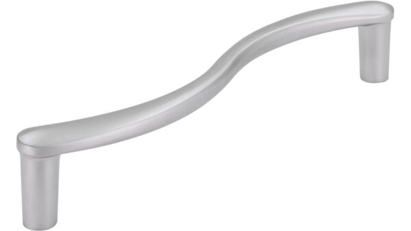 Griff Siegburg Druckguss chrom matt - 141 mm lang vor weißem Hintergrund