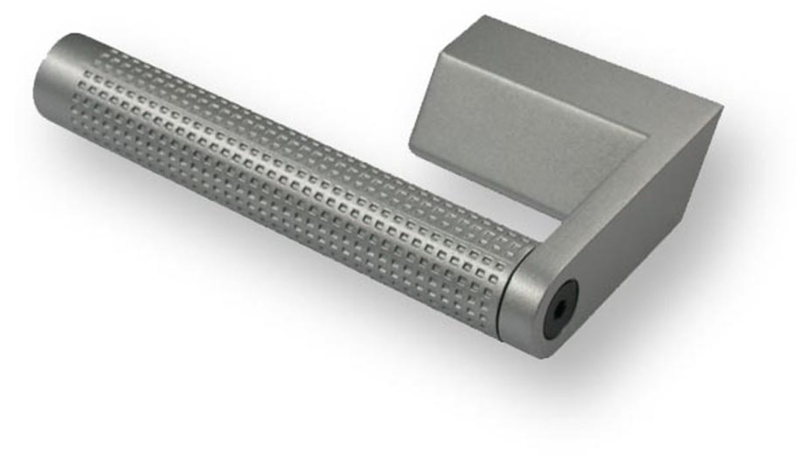 Griff Sulzbach Druckguss alufarbig pulverbeschichtet - 109 mm lang  vor weißem Hintergrund