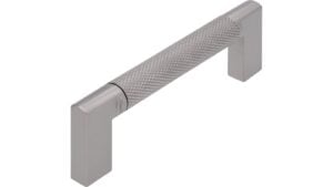 Griff Threesixty Aluminium - Druckguss edelstahleffekt edelstahleffekt - 110 mm lang  vor weißem Hintergrund