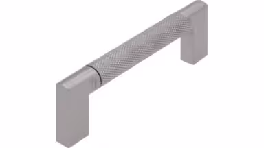Griff Threesixty Aluminium - Druckguss edelstahleffekt edelstahleffekt - 110 mm lang vor weißem Hintergrund