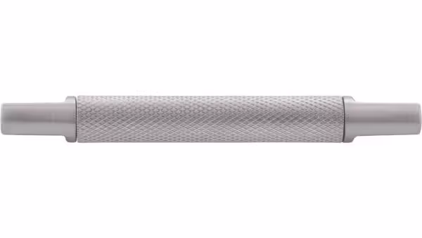 Griff Threesixty Aluminium - Druckguss edelstahleffekt edelstahleffekt - 110 mm lang  vor weißem Hintergrund