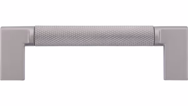 Griff Threesixty Aluminium - Druckguss edelstahleffekt edelstahleffekt - 110 mm lang  vor weißem Hintergrund