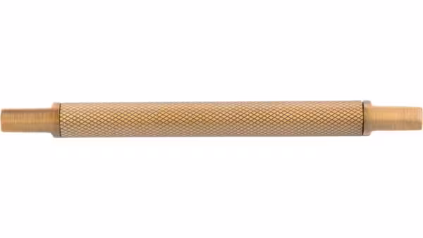 Griff Threesixty Aluminium - Druckguss messing schwarz gebürstet messing schwarz gebürstet - 142 mm lang  vor weißem Hintergrund