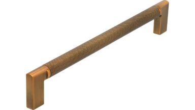 Griff Threesixty Aluminium - Druckguss messing schwarz gebürstet messing schwarz gebürstet - 206 mm lang  vor weißem Hintergrund