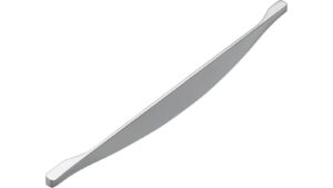 Griff Unterföhring Druckguss chrom glänzend - 339 mm lang  vor weißem Hintergrund