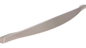 Griff Unterföhring Druckguss vernickelt feingeschliffen - 339 mm lang  vor weißem Hintergrund