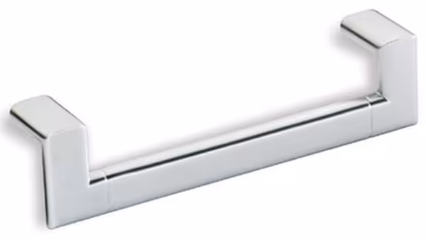 Griff Waldbröl Druckguss chrom matt - 180 mm lang vor weißem Hintergrund