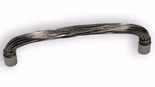 Griff Waldkirch Druckguss altsilberfarbig - 140 mm lang vor weißem Hintergrund