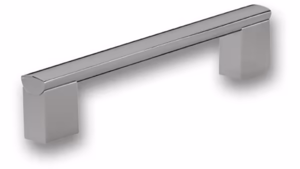 Griff Waldshut-Tiengen Zinkdruckguß - chrom glänzend - 172 mm lang vor weißem Hintergrund