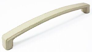 Griff Waltershausen Lederstruktur - beige - 242 mm lang vor weißem Hintergrund