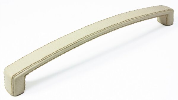 Griff Waltershausen Lederstruktur - beige - 242 mm lang  vor weißem Hintergrund