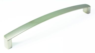 Griff Waltershausen Kunststoff Edelstahleffekt - nickel matt gebürstet - 240 mm lang  vor weißem Hintergrund