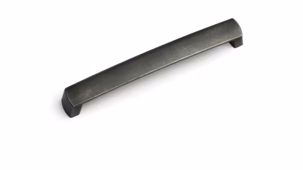 Griff Waltershausen Kunststoff - grau-silber - 176 mm lang  vor weißem Hintergrund