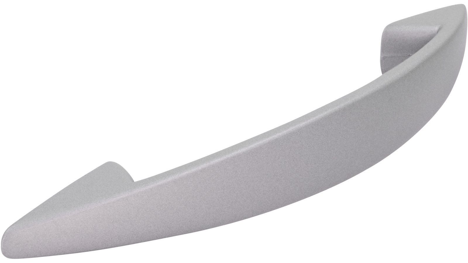 Griff Wangen Druckguss alufarbig pulverbeschichtet - 179 mm lang  vor weißem Hintergrund