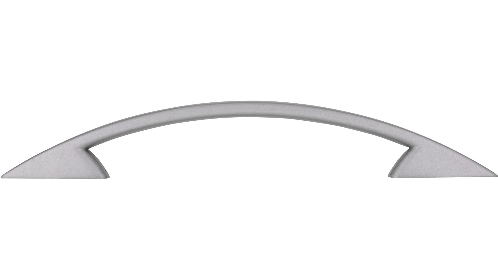 Griff Wangen Druckguss alufarbig pulverbeschichtet - 179 mm lang  vor weißem Hintergrund