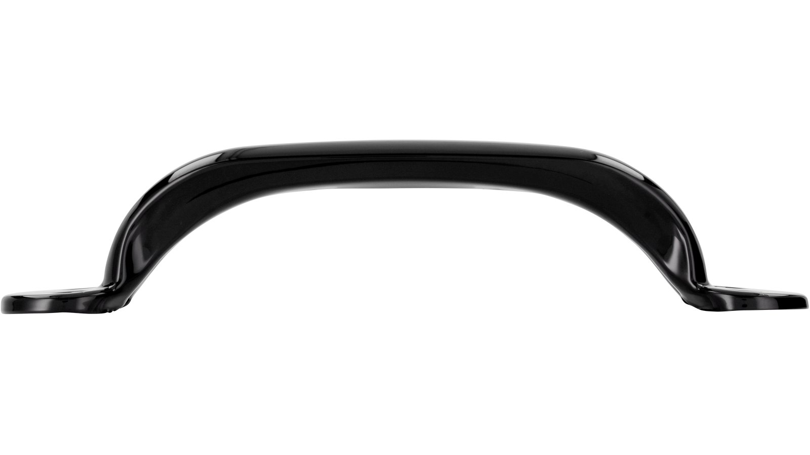 Griff Wegberg Stahl schwarz pulverbeschichtet - 200 mm lang  vor weißem Hintergrund