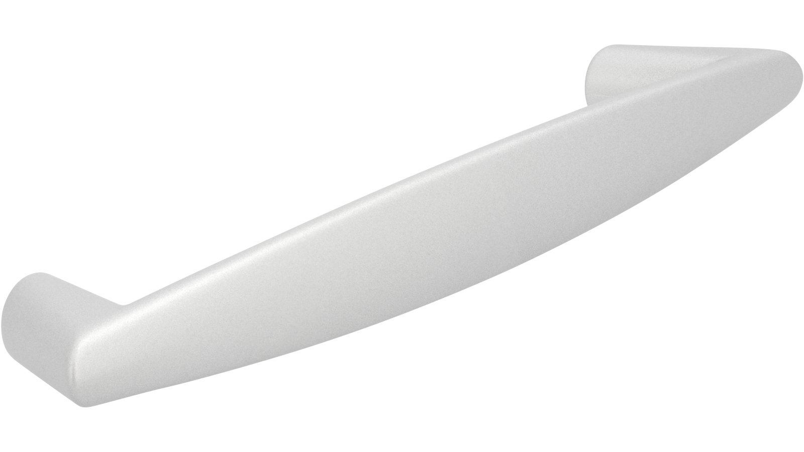 Moebelgriff-Wendelstein-alufarbig-Zinkdruckguss-laenge-159-712936-seitlich Griff Wendelstein Druckguss alufarbig pulverbeschichtet - 159 mm lang vor weißem Hintergrund
