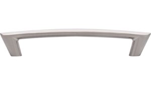 Griff Wendelstein Druckguss vernickelt feingeschliffen - 159 mm lang  vor weißem Hintergrund