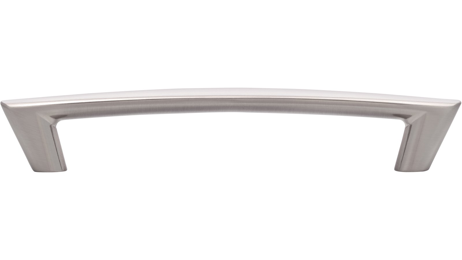 Griff Wendelstein Druckguss vernickelt feingeschliffen - 159 mm lang  vor weißem Hintergrund