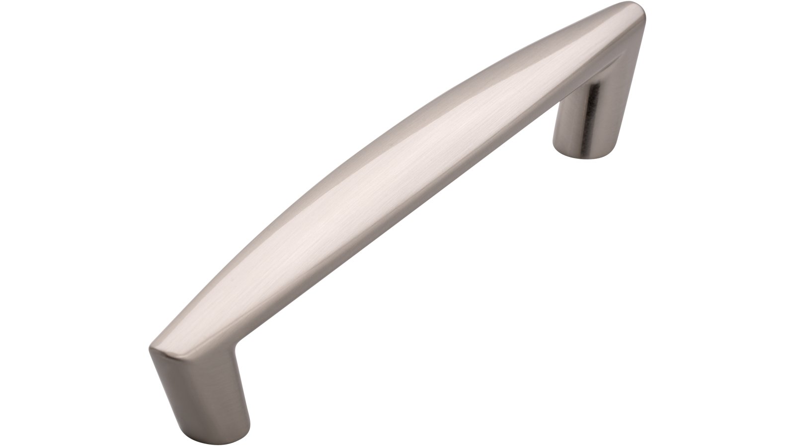 Griff Wendelstein Druckguss vernickelt feingeschliffen - 159 mm lang  vor weißem Hintergrund