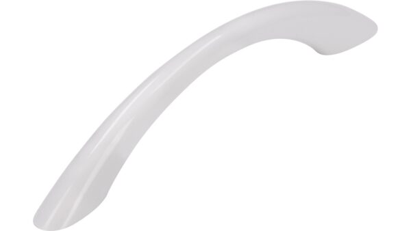 Griff Werder Kunststoff weiß - 134 mm lang vor weißem Hintergrund