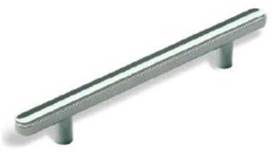 Griff Wernigerode Druckguss chrom glänzend - 146 mm lang  vor weißem Hintergrund