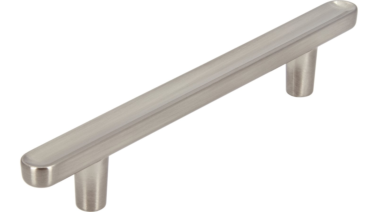 Griff Wernigerode Druckguss vernickelt feingeschliffen - 146 mm lang  vor weißem Hintergrund