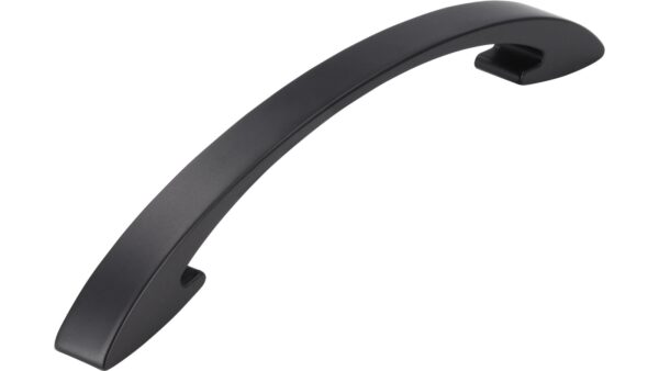 Griff Wickede Druckguss schwarz matt pulverbeschichtet - 189 mm lang vor weißem Hintergrund