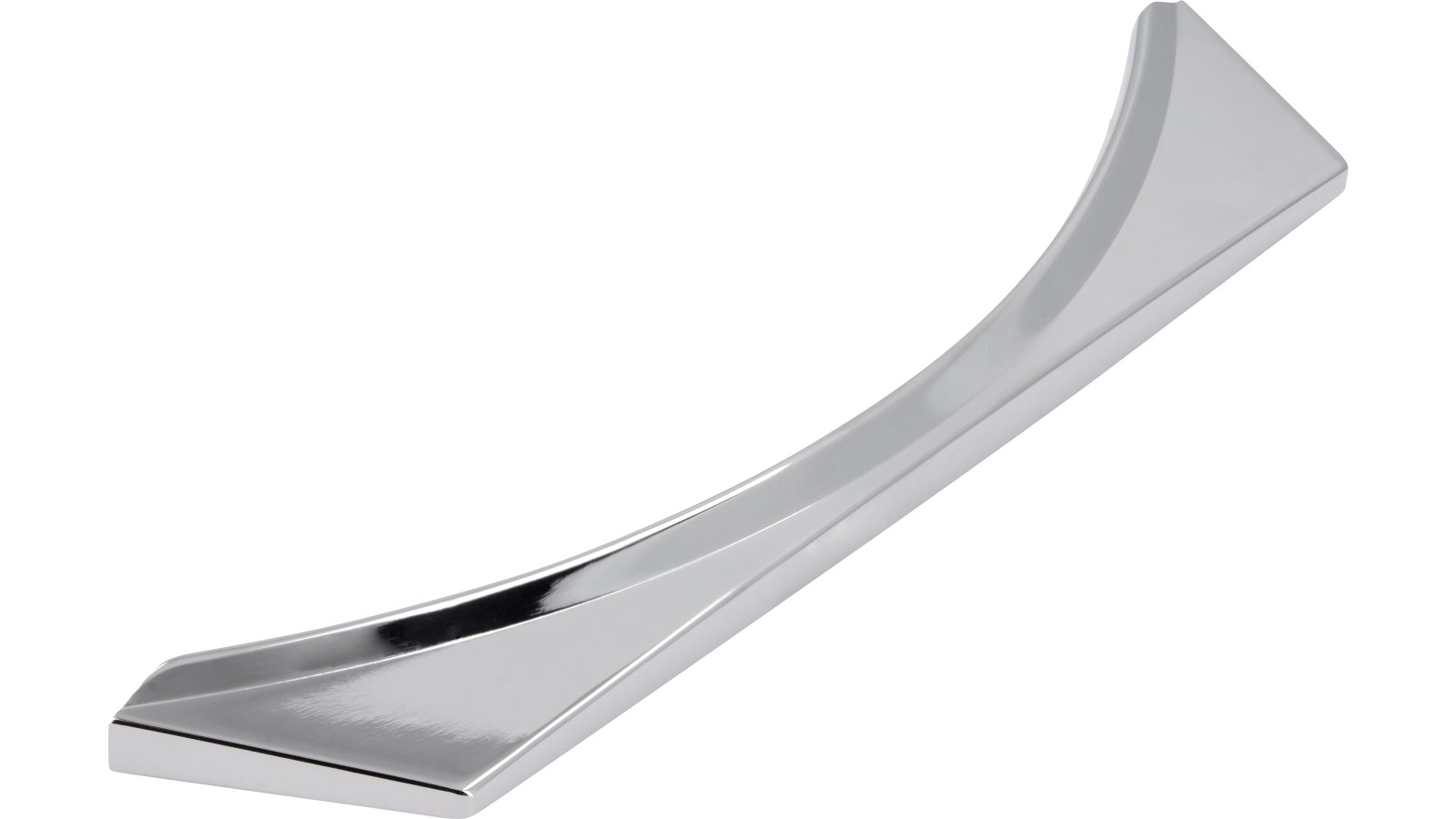 Griff Wietmarschen Druckguss chrom glänzend - 173 mm lang  vor weißem Hintergrund