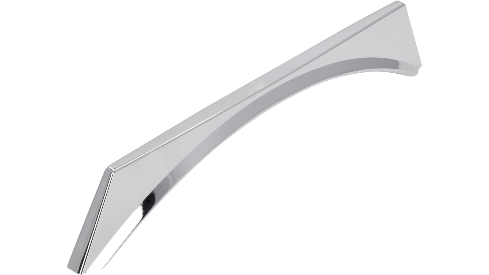 Griff Wietmarschen Druckguss chrom glänzend - 173 mm lang  vor weißem Hintergrund