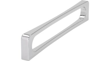 Griff Zeuthen Zamak chrom glänzend - 170 mm lang  vor weißem Hintergrund