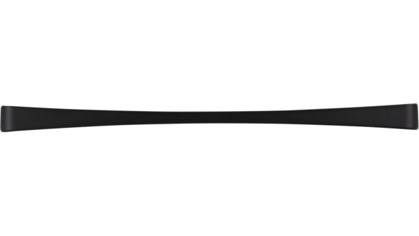 Griff Zeuthen Zamak schwarz matt pulverbeschichtet - 170 mm lang  vor weißem Hintergrund