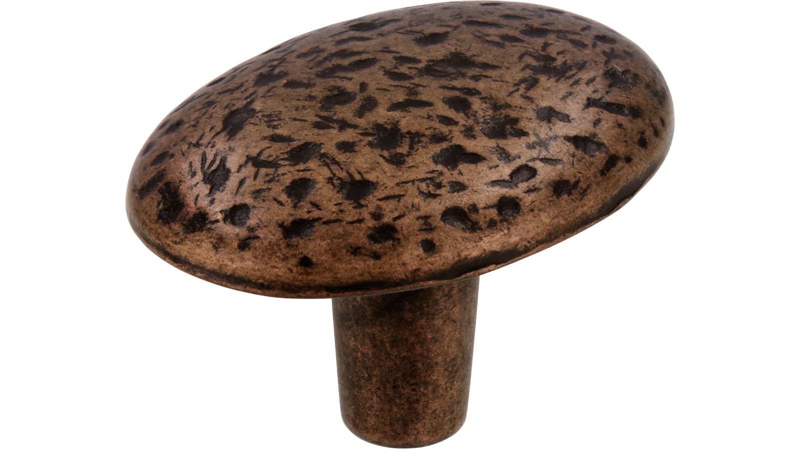 Moebelknopf-Bergneustadt-brueniert-messing-Messing-Zinkdruckguss-laenge-42-614326 Knopf Bergneustadt Druckguss altmessingfarbig brüniert getrommelt - 42 mm lang vor weißem Hintergrund