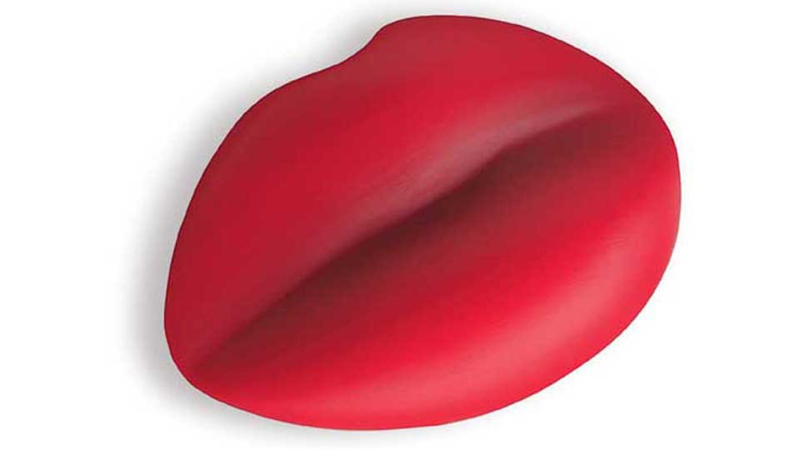 Moebelknopf-Brunsbuettel-rot-Kunststoff-laenge-55-604364 Knopf Brunsbüttel Kunststoff rot - 55 mm lang vor weißem Hintergrund