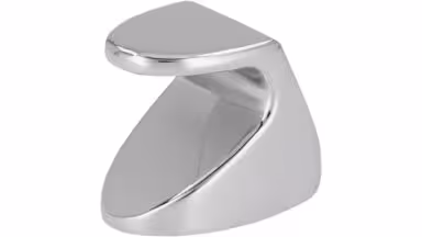 Knopf Calw Druckguss chrom glänzend - 40 mm lang vor weißem Hintergrund