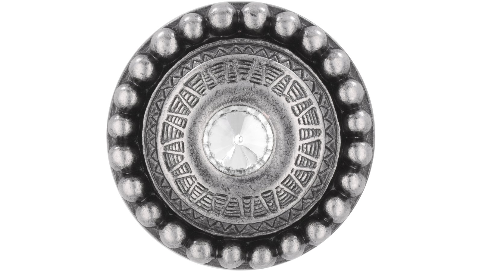 Moebelknopf-Eltville-zinnfarbig-Kunststoff-Zinkdruckguss-laenge-54-699410-front Knopf Eltville Druckguss - Kunststoff zinnfarbig kristall - 54 mm lang vor weißem Hintergrund