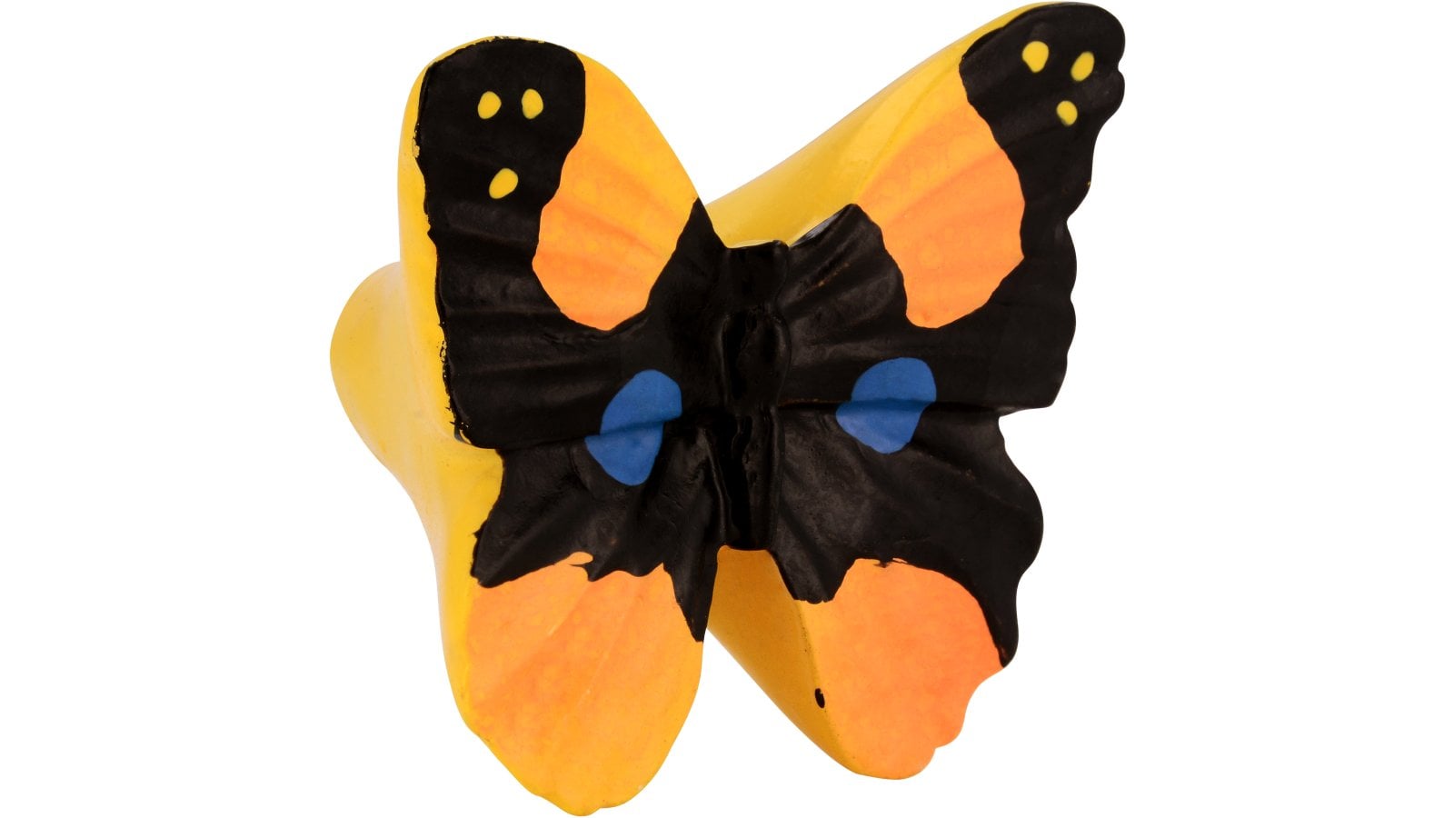 Moebelknopf-Fuessen-bunt-Kunststoff-laenge-38-597488 Knopf Füssen Kunststoff bunt - 38 mm lang vor weißem Hintergrund